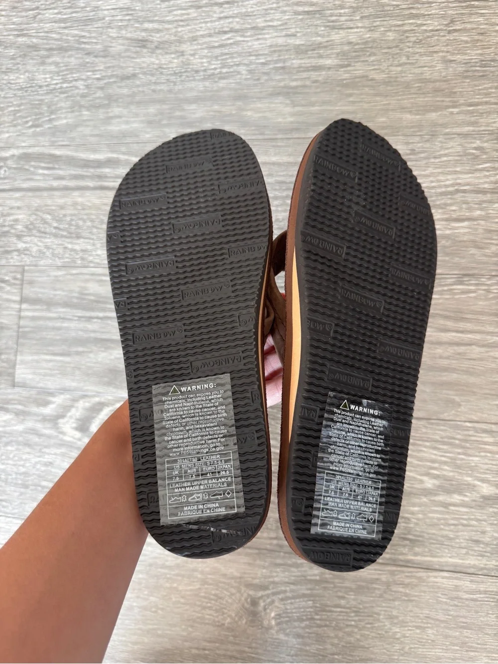 RAINBOW Wide Strap Flip Flops